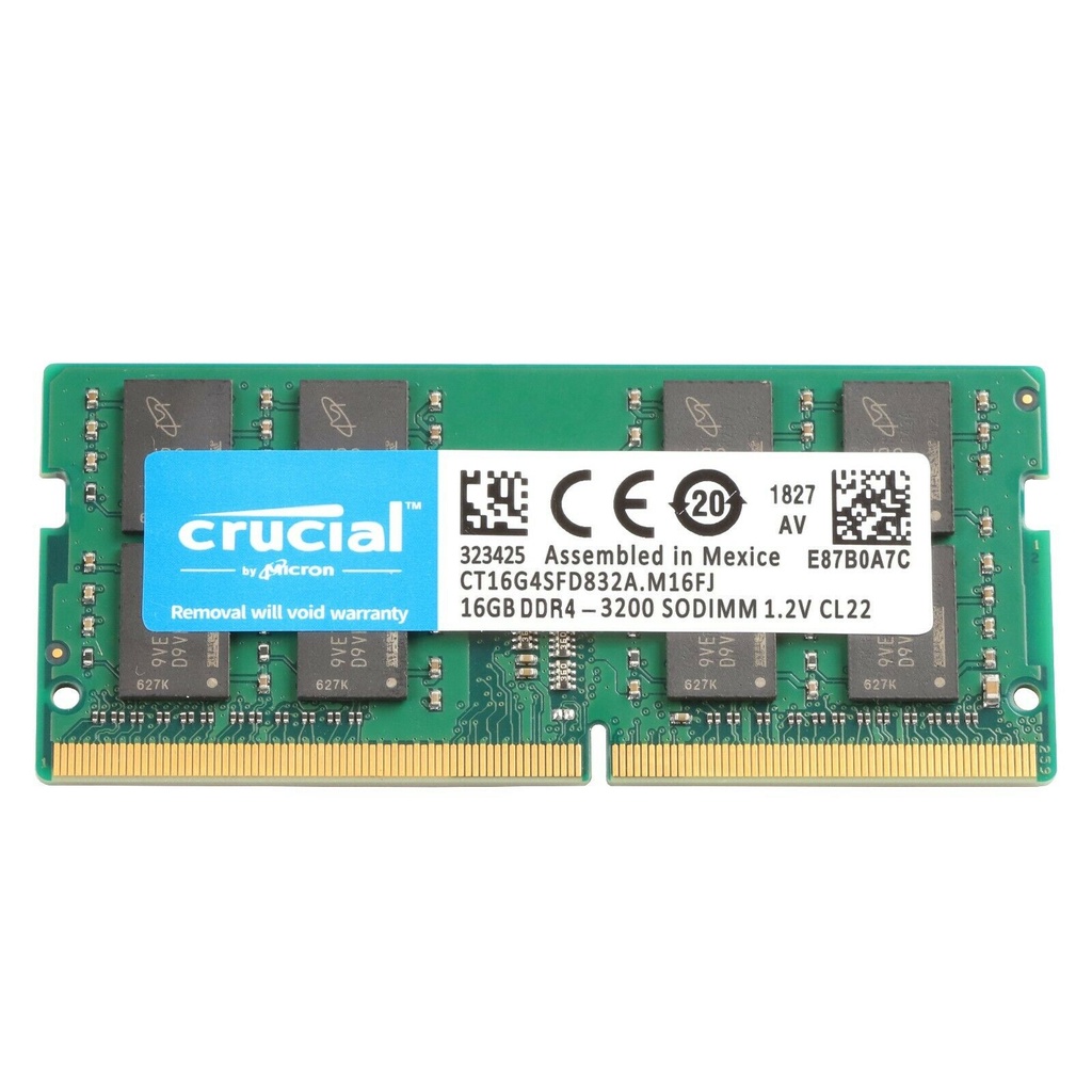 Ram Crucial DDR4 16GB Bus 3200MHz CL22 1.2v CT16G4SFD832A