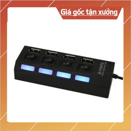 Chia cổng usb 1-4 có công tắc, chia usb 4 cổng được bảo hành 3 tháng