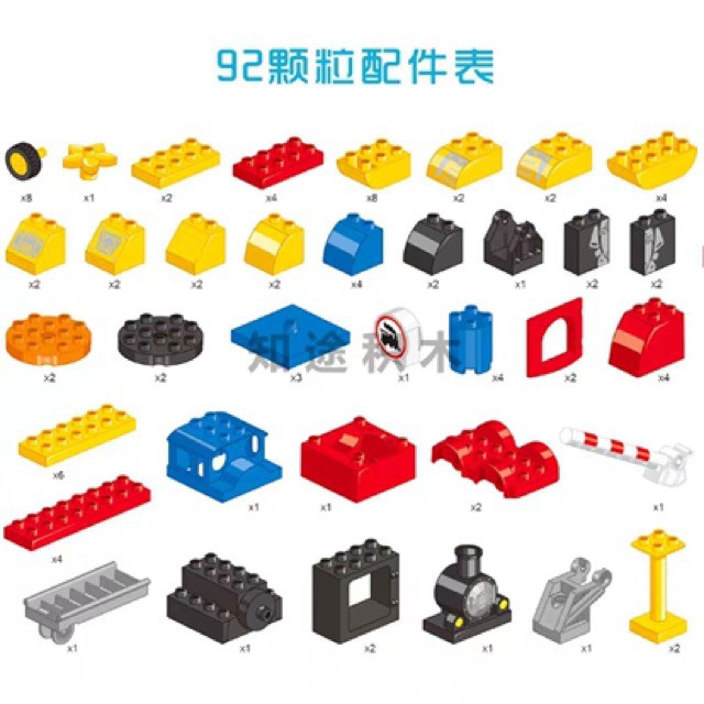 Bộ lego Robot size Duplo( chính hãng Smo neo) 92 chi tiết