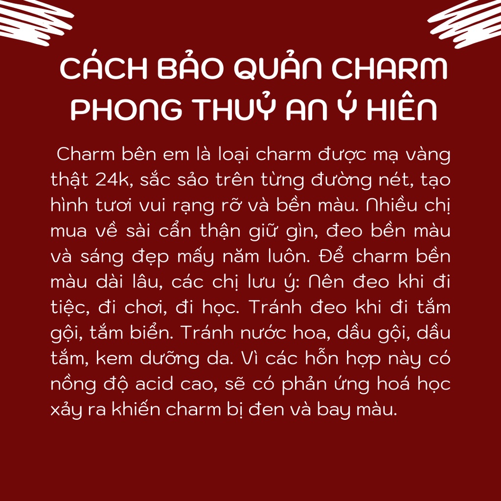 Charm Long quy đỏ #C563 ( An Ý Hiên)