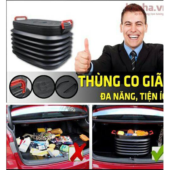 Thùng để đồ gấp gọn trong ô tô / hộp đựng đồ ô tô