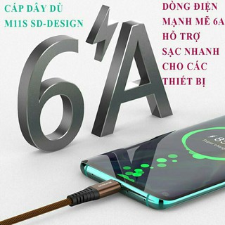 Cáp sạc chính hãng m11s sd design/sendem