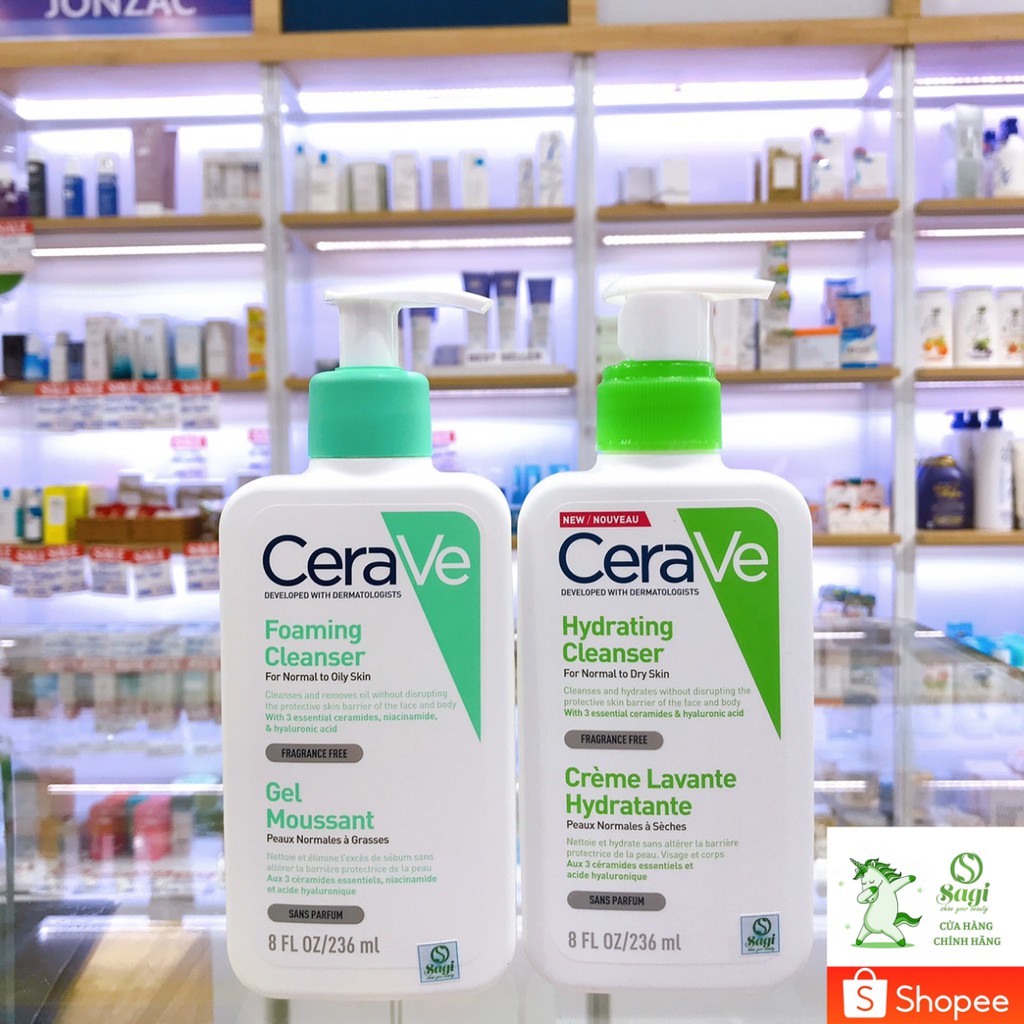 Sữa Rửa Mặt CeraVe Foaming Facial Cleanser