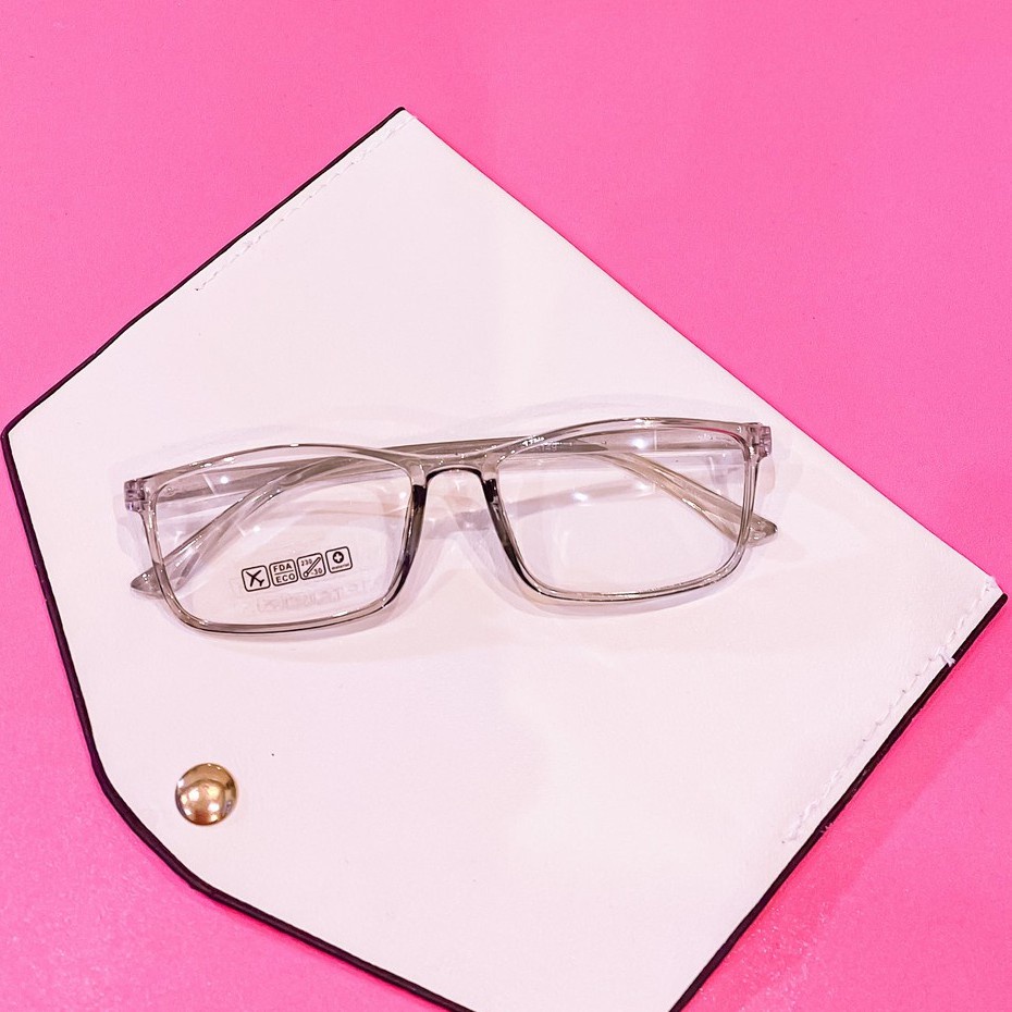 [Siêu Phẩm] Mắt Kính Gọng Cận Dẻo Tata Form Vuông K18 Nhiều Màu Cực Đẹp - Hazo