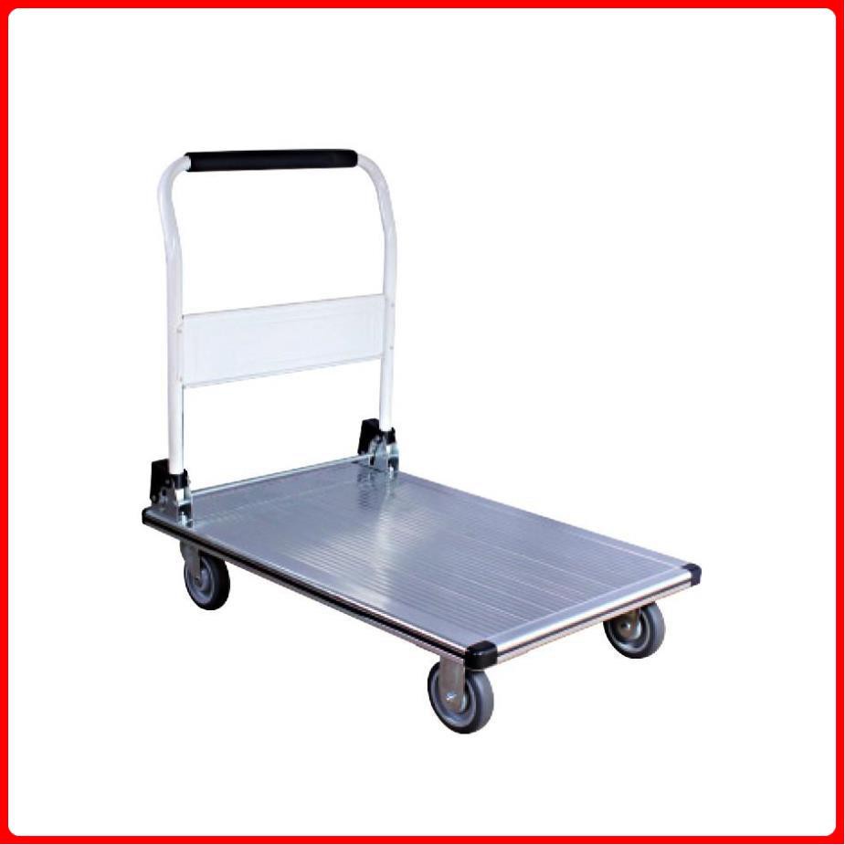 [FreeShip - Hàng Cao Cấp] Xe Đẩy Hàng 300kg, Xe Đẩy Bán Hàng 4 Bánh Maxkiwi- Siêu Bền, Sàn Aluminium Chống Gỉ