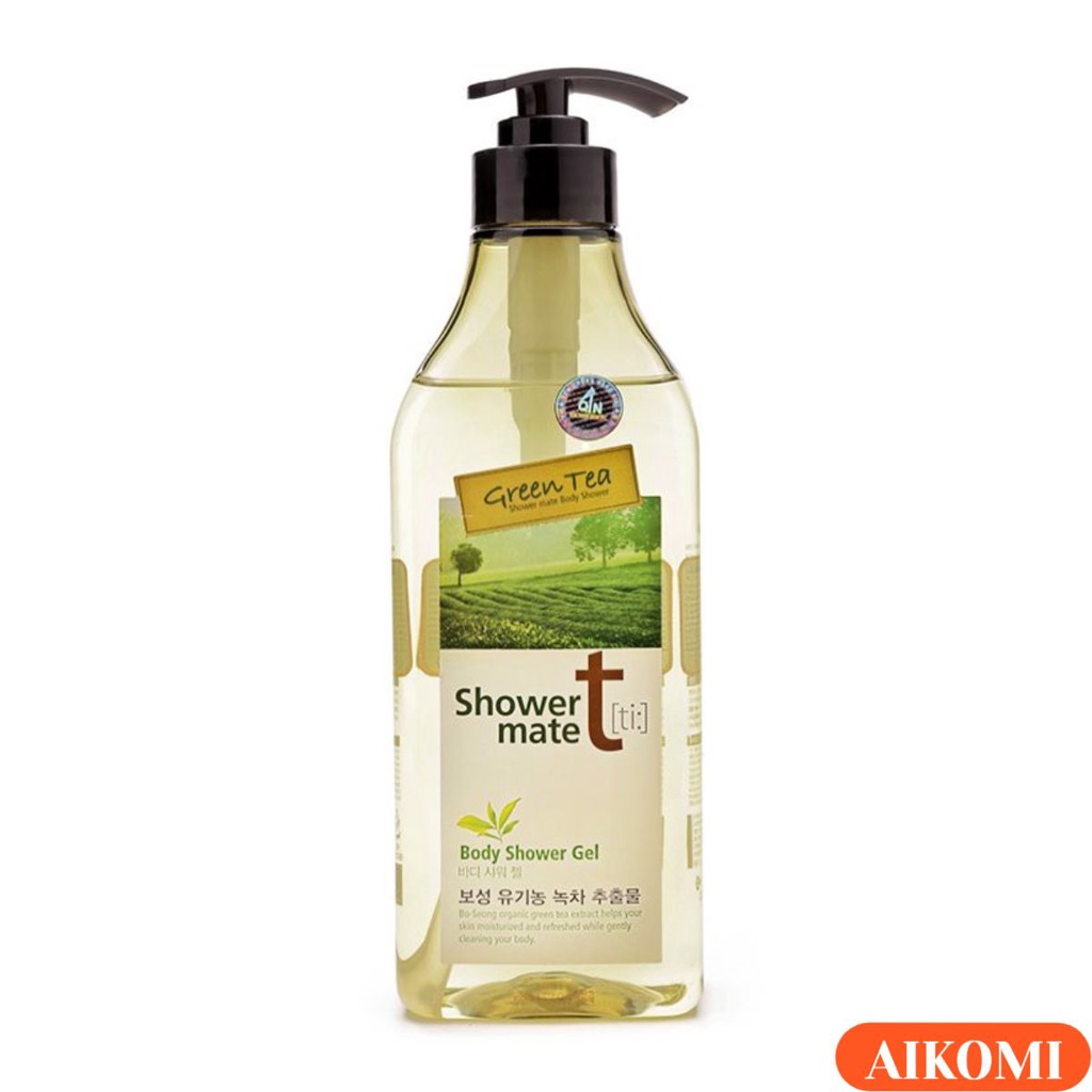 Sữa Tắm Tinh Chất Trà Xanh Hàn Quốc Shower mate Green tea 550g hương thơm nhẹ nhàng , thư thái