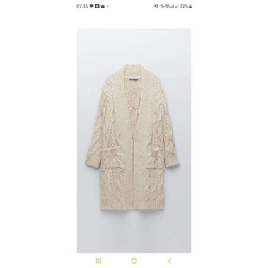 Áo len khoác dệt vặn thường hiệu ZARA (Chính hãng 100%)