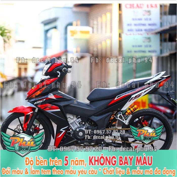 Tem rời Winner 150 R đỏ đen trắng (P) -1