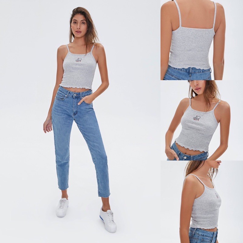 Áo croptop dây F-21 xuất xịn