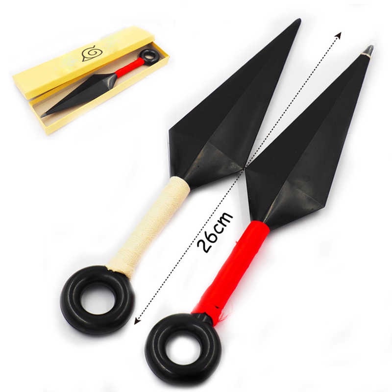 Kunai Naruto hoá trang cosplay 26cm 2 màu đỏ trắng