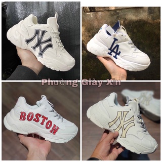 Giày thể thao mlb ny , LA , boston , Giày sneaker mlb nam nữ tăng chiều cao các mẫu mới 2022 kèm dây