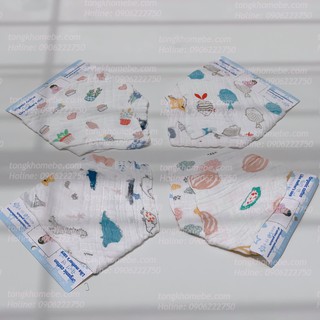 Set 2 yếm cài tam giác vải xô