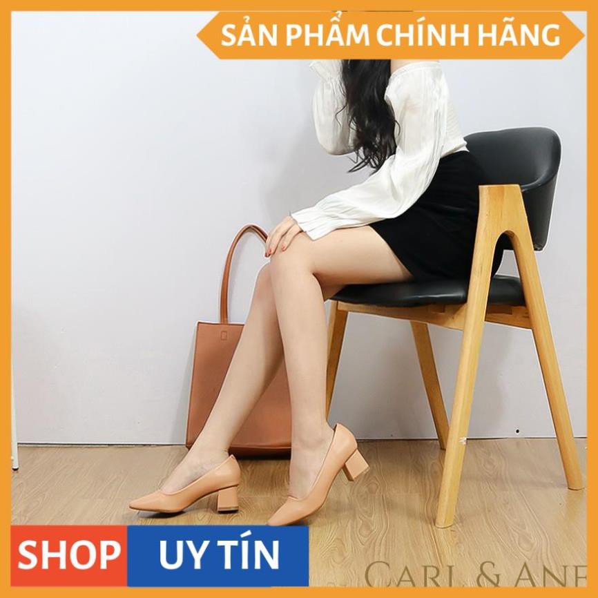 Carl & Ane - [Form lớn lùi 1 size] Giày cao gót thời trang nữ bít mũi kiểu dáng cơ bản cao 5cm màu bò _ CP004 | BigBuy360 - bigbuy360.vn