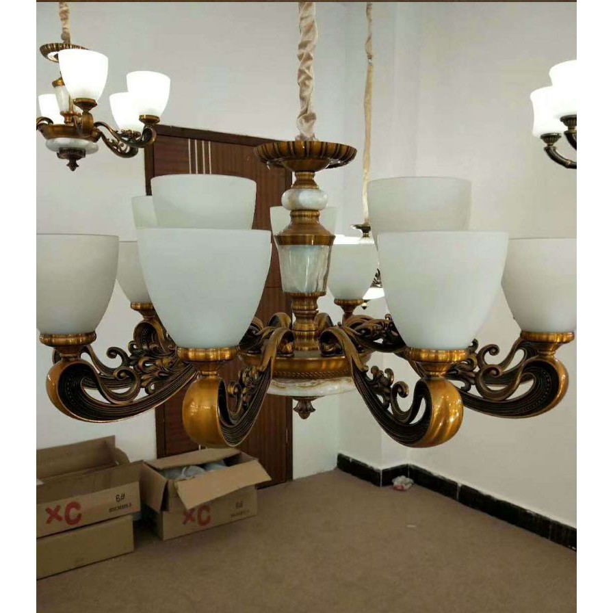 Đèn chùm MONSKY BURNY hiện đại 15 tay trang trí nội thất - kèm bóng LED chuyên dụng