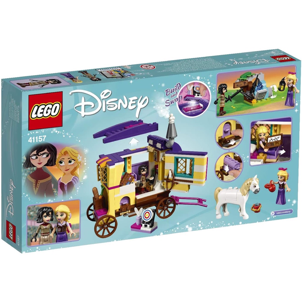 Đồ chơi LEGO Disney Princess Rapunzel’s Traveling Caravan 41157