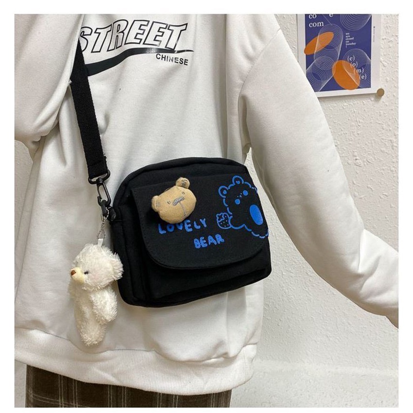 Túi đeo chéo nữ,túi mini vải chống nước siêu dễ thương-Hazi Thời trang unisex