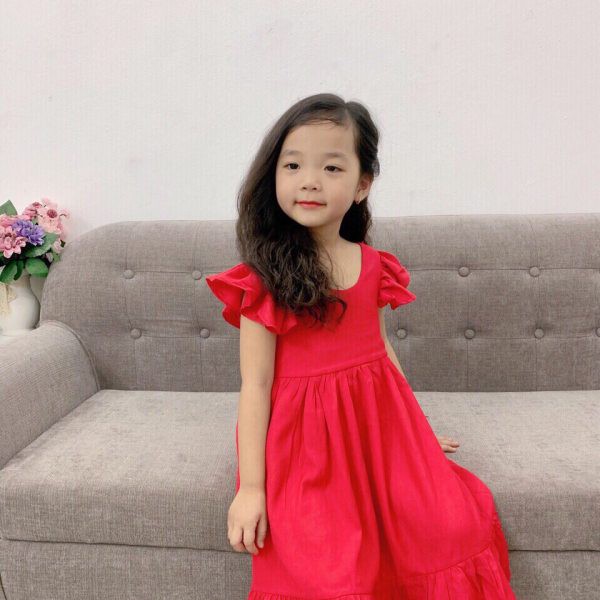 Đầm xòe đũi tay cánh tiên [HÀNG SHOP BAO ĐẸP]