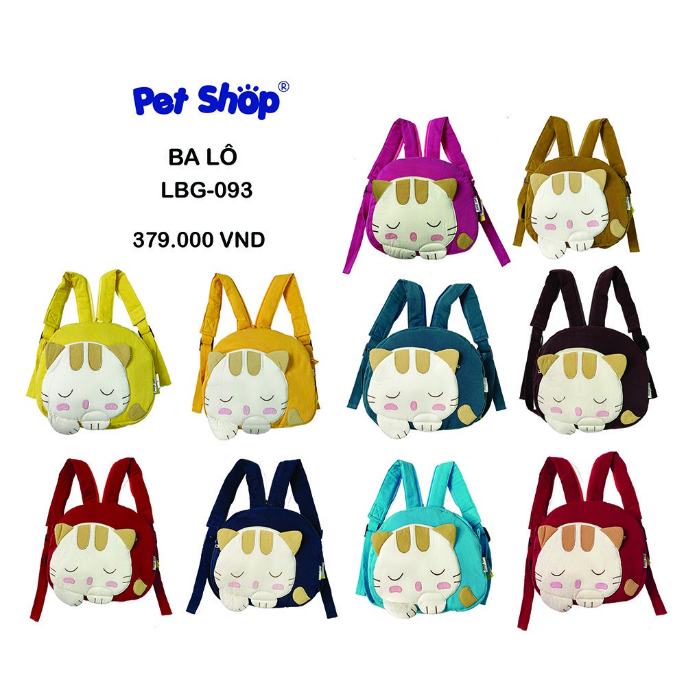 Balo trẻ em mẫu giáo dễ thương PET SHOP LBG-093