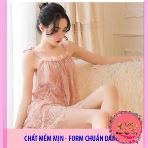 [  Siêu Đẹp- LOẠI I] ♥Ảnh Thật♥4 màu Váy Ngủ Xuyên Thấu B1023 Đầm Công Chúa Voan Ren Cao Cấp Quảng Châu | BigBuy360 - bigbuy360.vn
