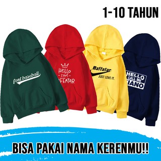 Áo HOODIE In Chữ Cho Bé Từ 1-10 Tuổi Unisex