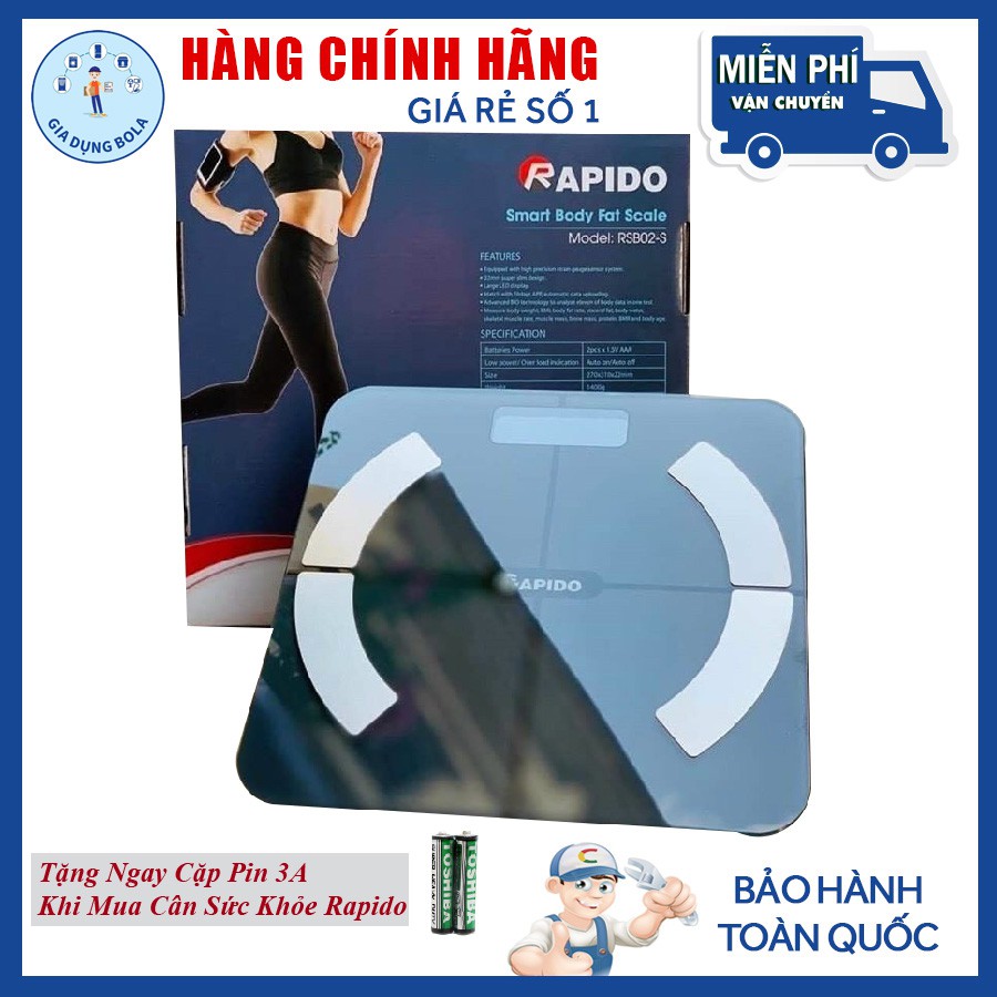 Cân Sức Khỏe Rapido RSB02 - S Có Bluetooth