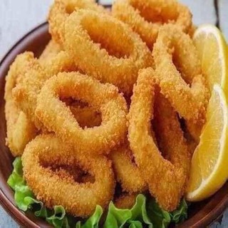 mực khoanh hấp sơ túi 1kg