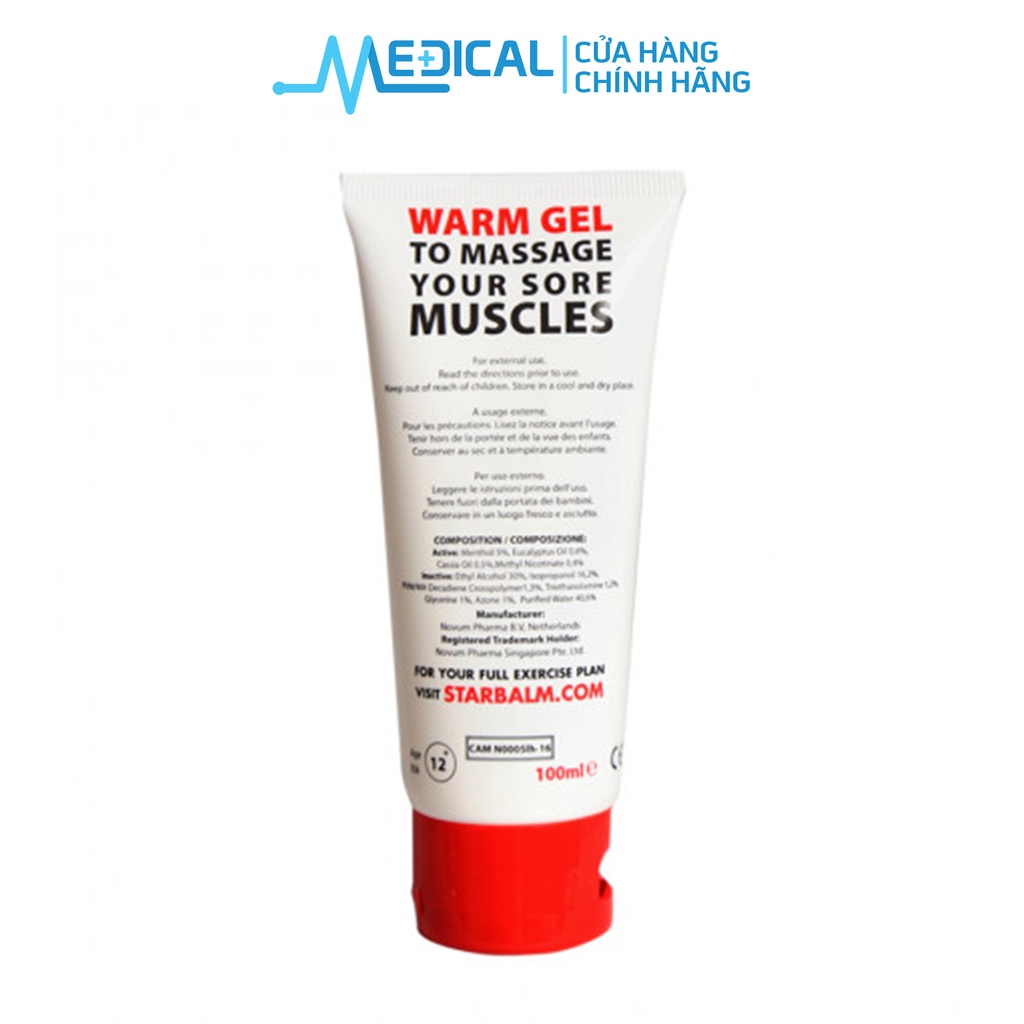 Gel làm nóng cơ trong thể thao STARBALM Sport Care 100ml - MEDICAL