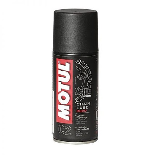 Chai xịt dưỡng sên - xích Motul MC Care C2 Chain Lube Road 150ml - Hàng Chính Hãng Motul