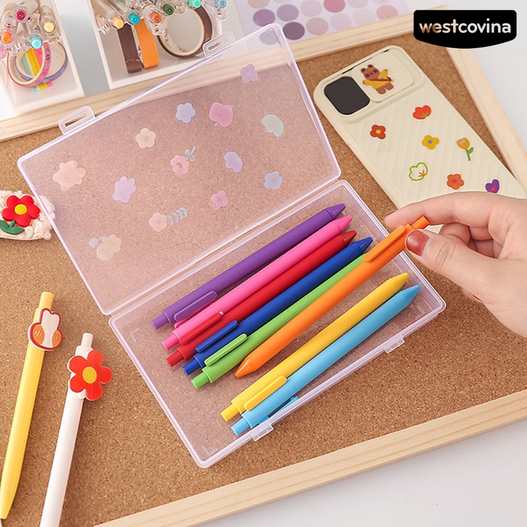 [Hot]✍Hộp Nhựa Đựng Đồ Để Bàn Chống Bụi Có Nắp Đậy Tiện Dụng