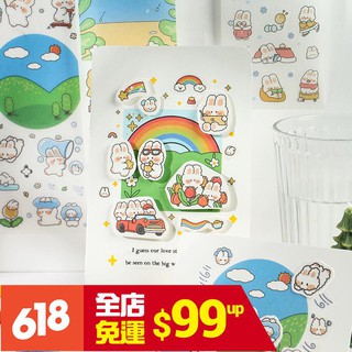 Cuộn băng dán washi họa tiết hoạt hình sáng tạo dễ thương
