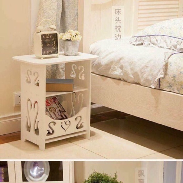 Kệ vuông thiên Nga tặng khăn trải ạ