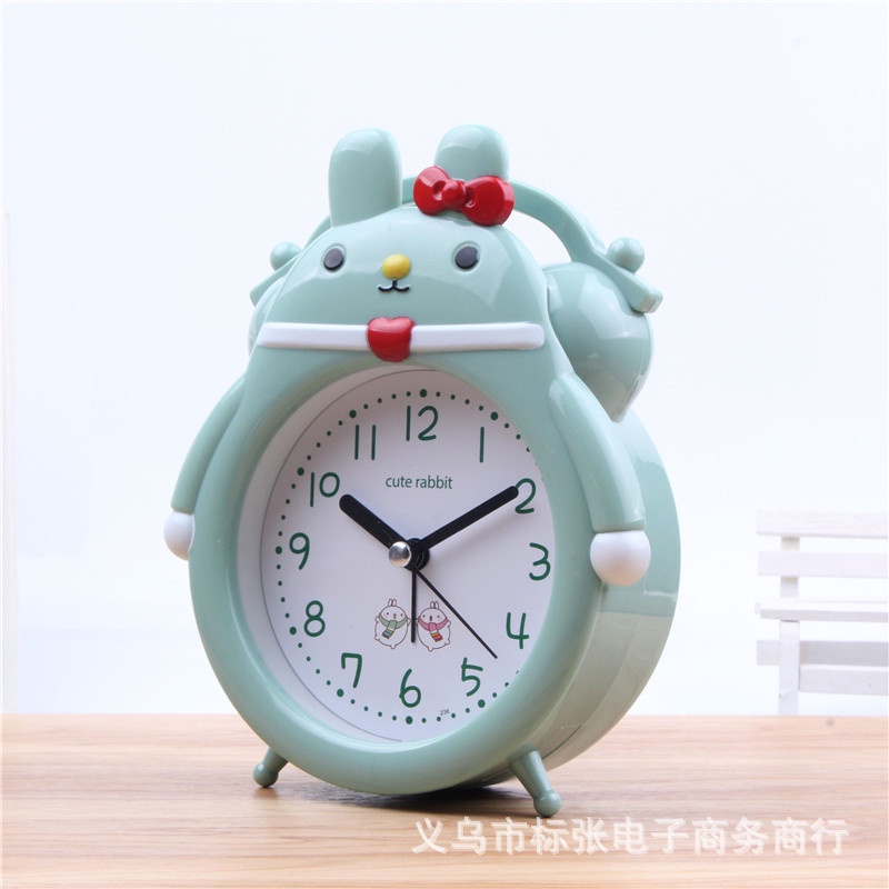 Đồng hồ để bàn - báo thức hình con thỏ đáng yêu EMA