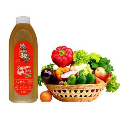 Nước ngâm rửa thực phẩm Fuwa3e, Chai 1 Lit - Enzym Sinh Học - Không Hóa Chất, Loại Bỏ Thuốc Trừ Sâu, Khử Mùi Thực Phẩm