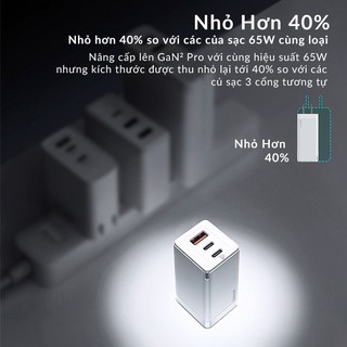 Sạc Baseus Gan 3 Pro 65W