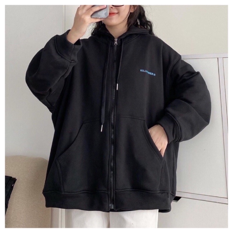 Áo Hoodie Zip Combosure Form Unisex Nón 2 Lớp Trùm Đầu