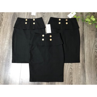 - combo 5 chân váy cúc gỗ vnxk
