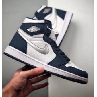 Giày JORDAN Xanh Than Cao Cổ Nam Nữ Bản Đẹp Chuẩn Đế Tàu Full Size