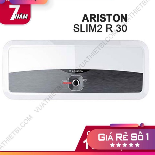 [30L] ARISTON SLIM2 R 30 LÍT - SL2 30R - Bình Nóng Lạnh Gián Tiếp-MÁY NƯỚC NÓNG