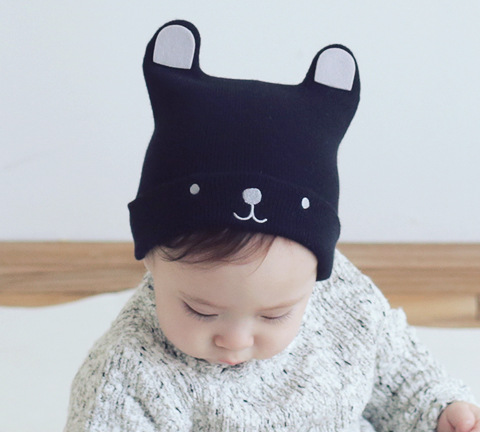 Mũ len hình tai gấu dễ thương xinh xắn dành cho bé