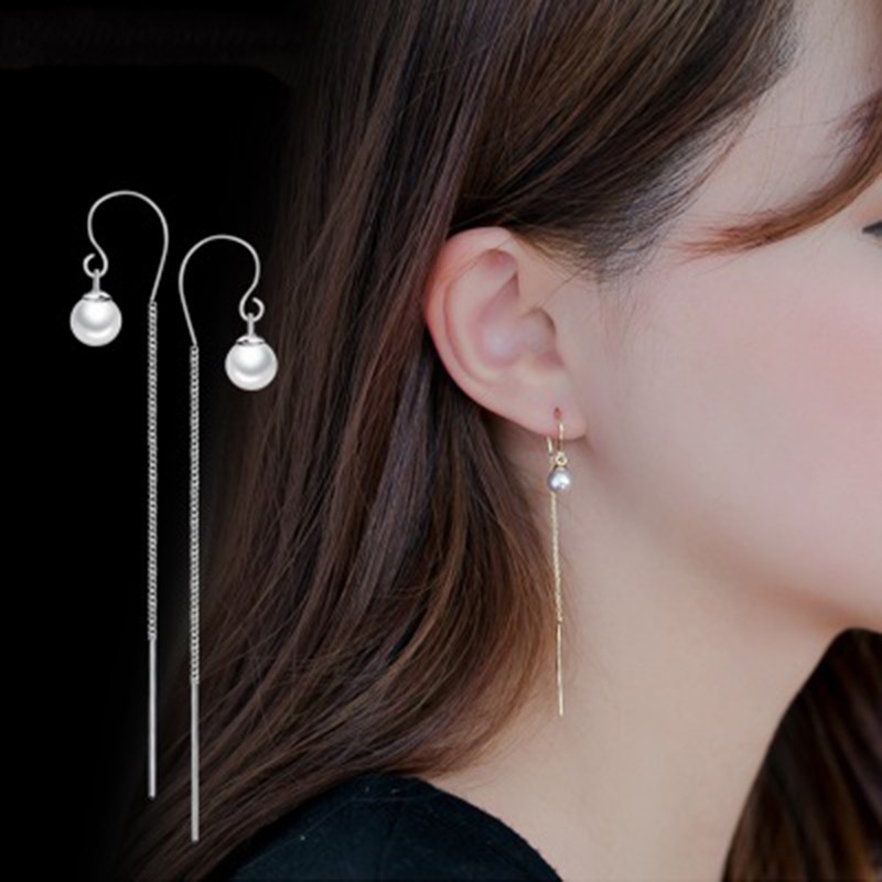 Bông tai bạc 925 thiết kế đơn giản thời trang cho nữ