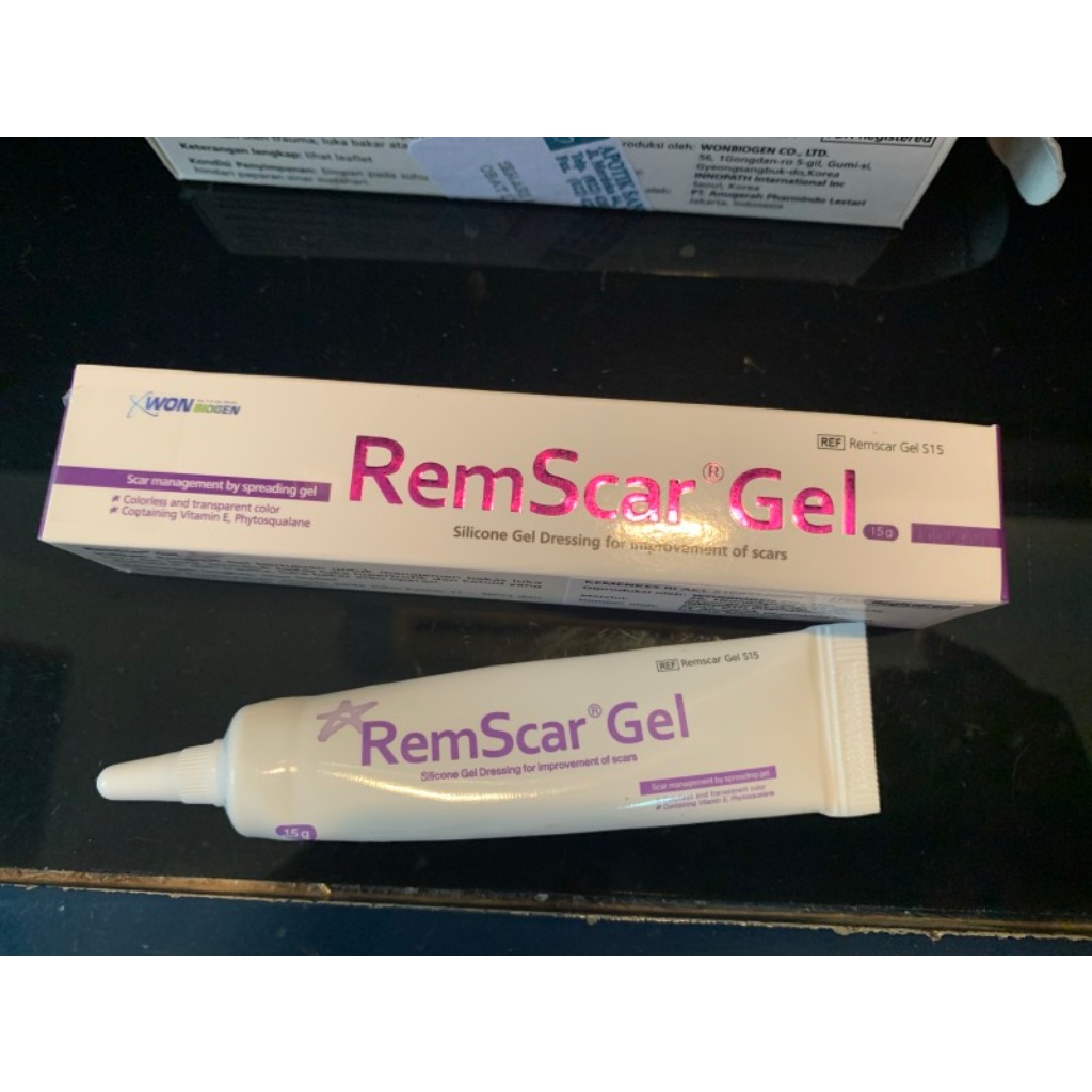 Gel silicone mờ sẹo Remscar Gel - Hàn Quốc Wonbiogen giúp nhanh lành sẹo, hết thâm phục hồi da tuýp 15g-30g