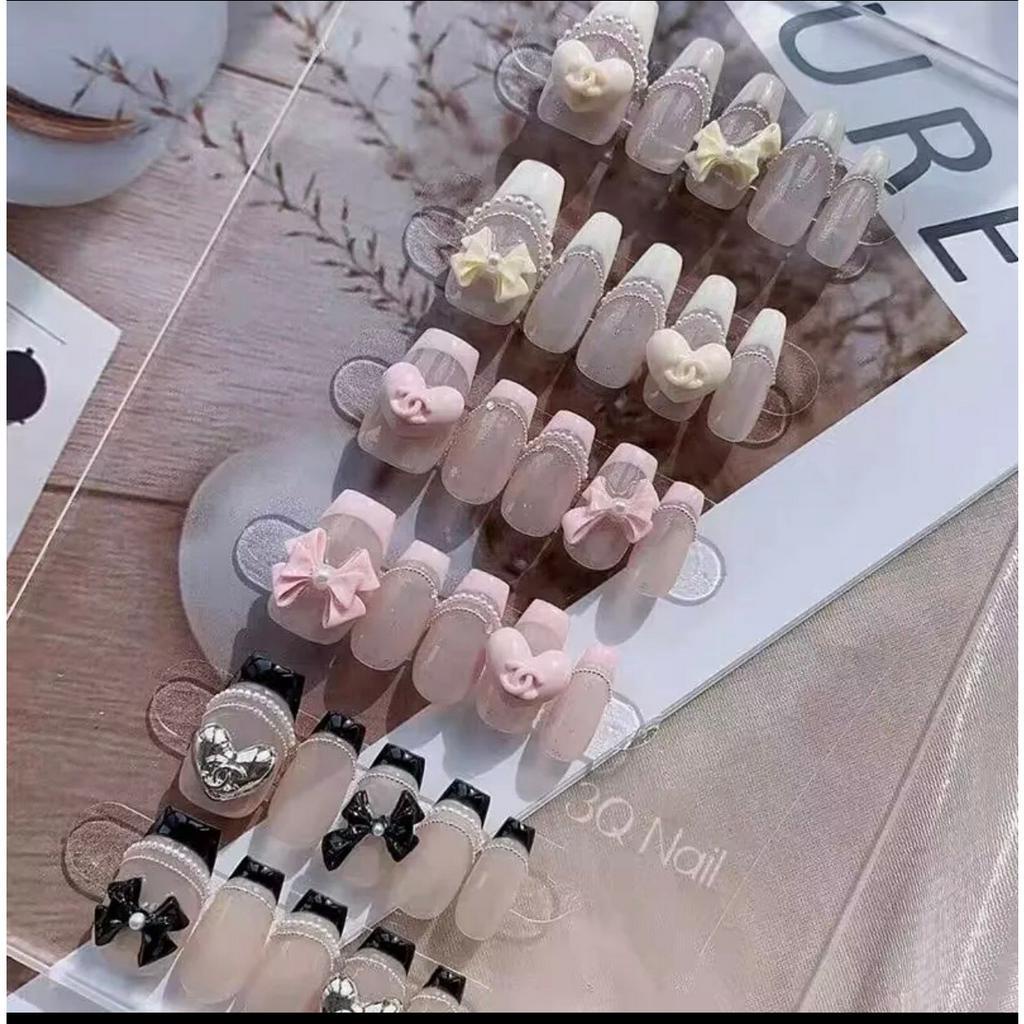 Khuôn silicon tạo khuôn nơ , khuôn tim làm nail