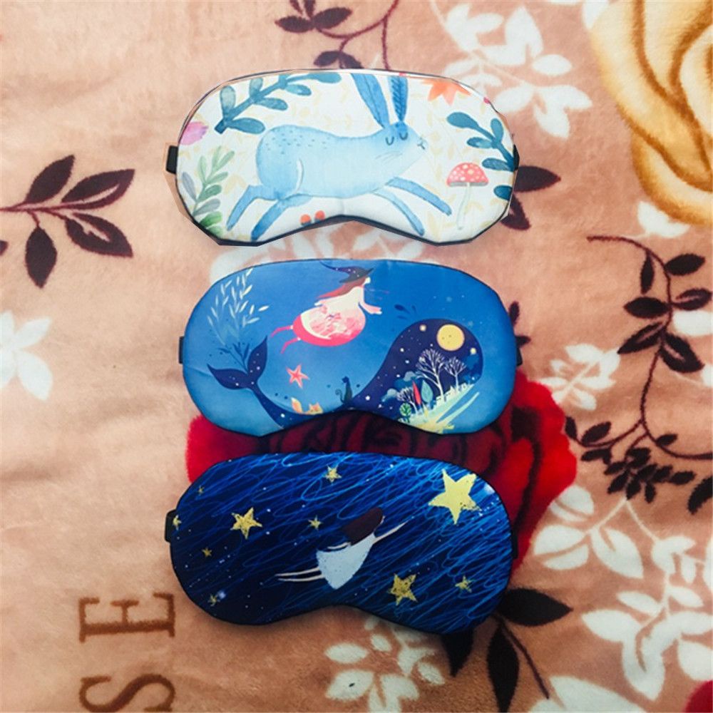 [Hàng mới về] Bịt mắt ngủ mềm mại họa tiết hoạt hình dễ thương