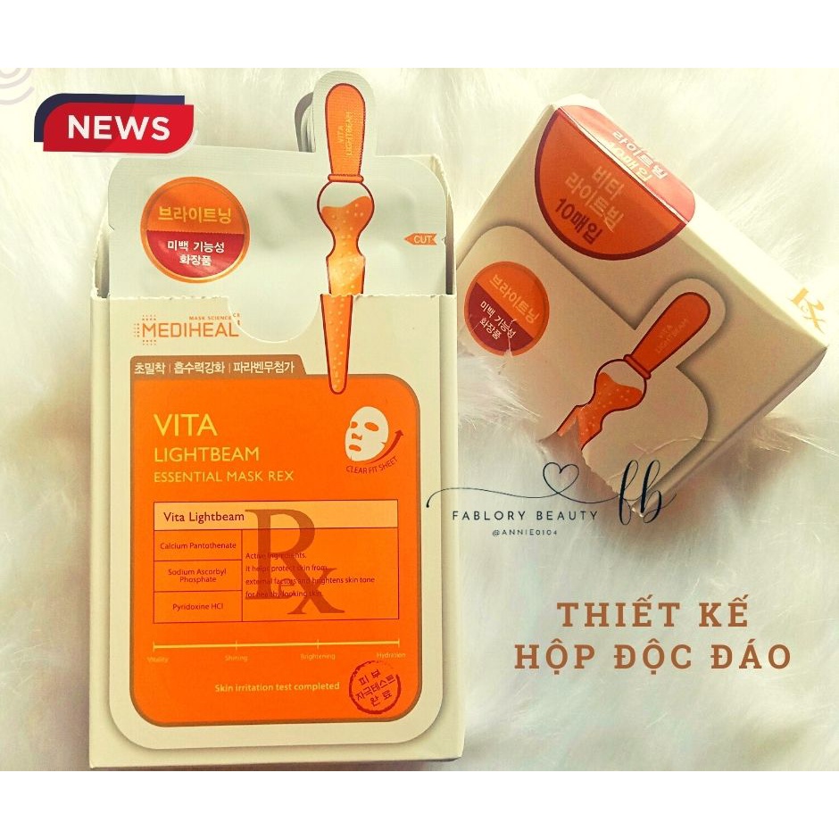 Mặt nạ MEDIHEAL cấp ẩm chuyên sâu, ngăn ngừa lão hóa da, cải thiện và ngăn ngừa mụn, dưỡng da mặt trắng sáng, đều màu