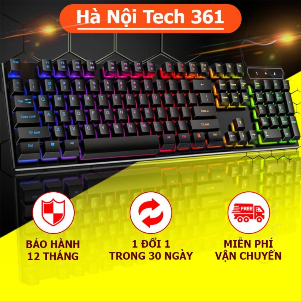 Bàn phím máy tính gaming có dây V4 siêu bền gọn nhẹ phù hợp văn phòng và chơi game