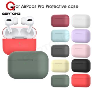 Vỏ silicon mềm màu trơn bọc bảo vệ chống sốc cho hộp đựng tai nghe Apple Airpods Pro