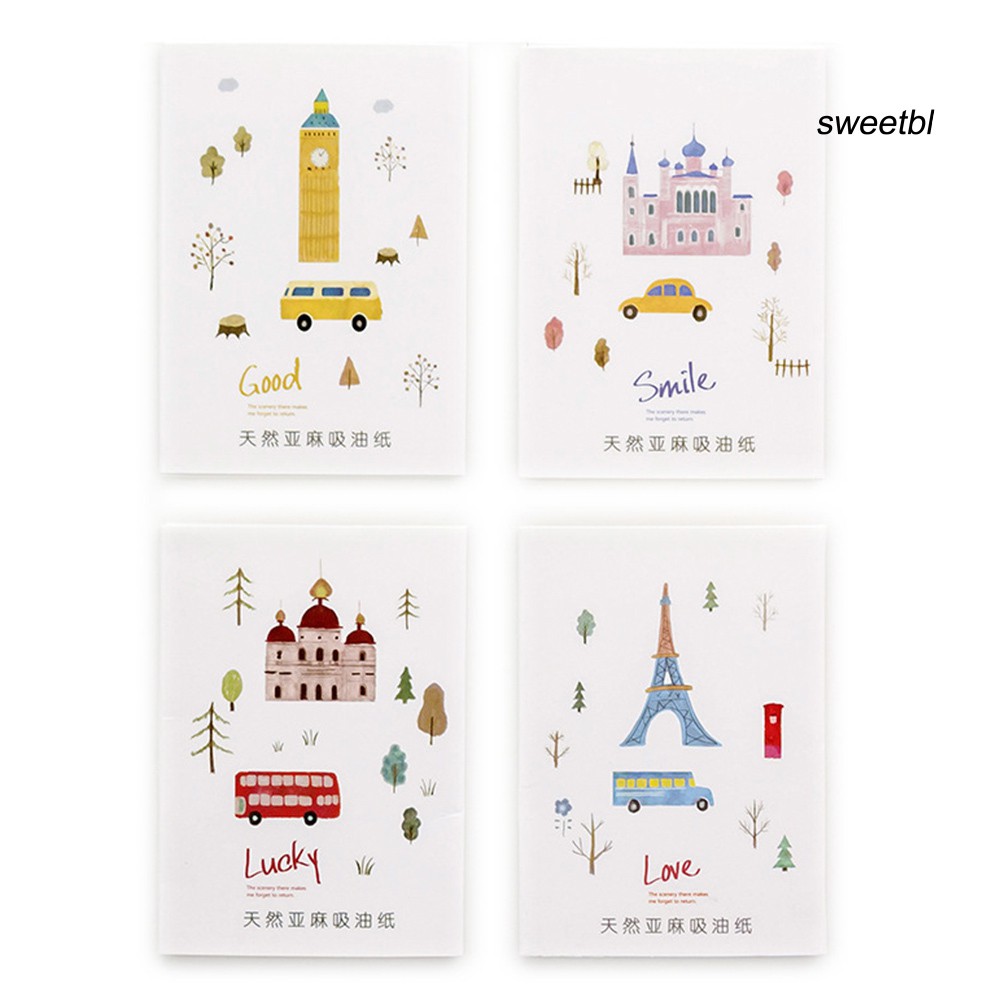 [Hàng mới về] Bộ 50 tờ giấy thấm dầu giúp kiểm soát dầu cố định lớp trang điểm làm sạch gương mặt | BigBuy360 - bigbuy360.vn