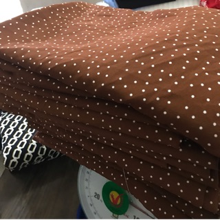 Combo vải chấm bi nhỏ và umi đen