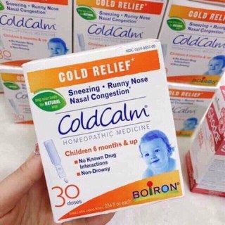 muối cold calm 30 ống, trị nghẹt mũi , sổ mũi cho bé từ 6m