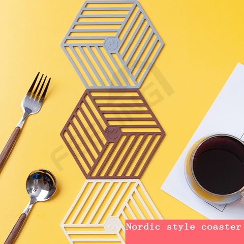 Tấm Lót Bàn Ăn Bằng Silicone Chống Bỏng Chống Trượt Phong Cách Bắc Âu